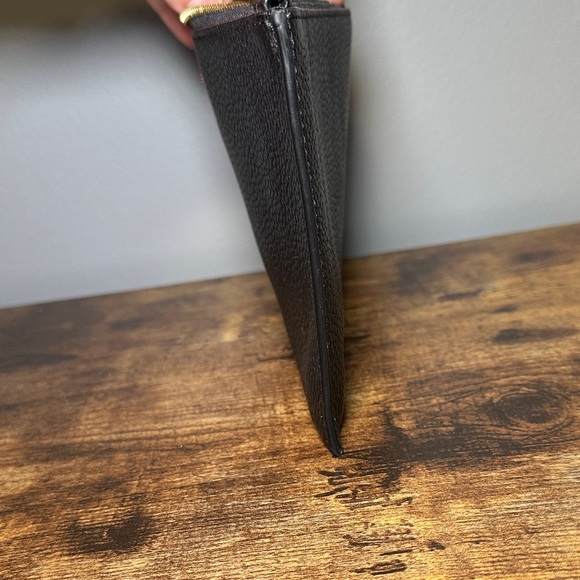 Michael Kors Black Pebbled Leather Wristlet Clutch - Picture 10 of 10